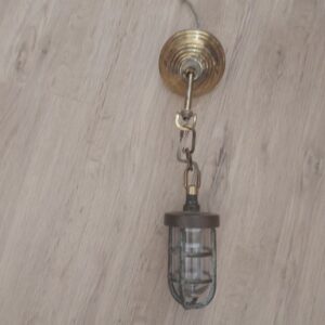 klein bronzen bully lamp kooilamp